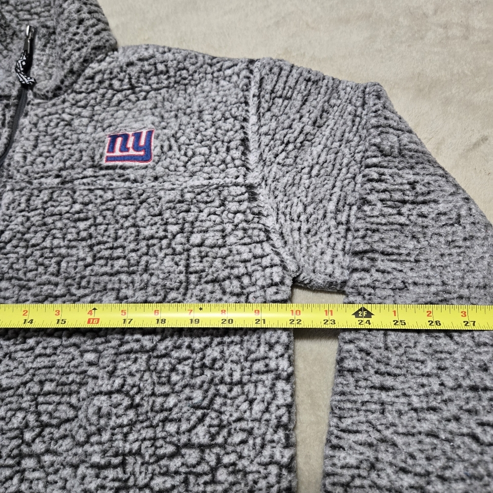 New York Giants Sherpa 1/4 Zip Pullover Sweatshirt Womens Size Large NFL - Picture 6 of 6